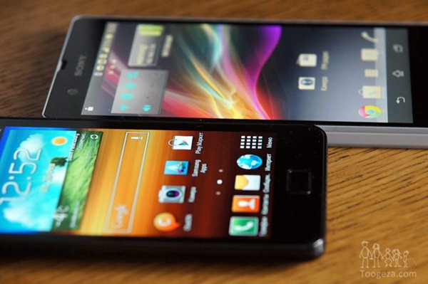 Небольшие углы обзора на Xperia Z 