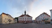 Панорама центральной площади в Тарту